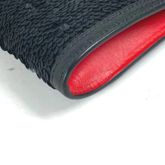 Christian Louboutin SKY Sky Sequins 2WAY Bag Clutch Bag Crossbody Shoulder Bag - Picture 6 of 16